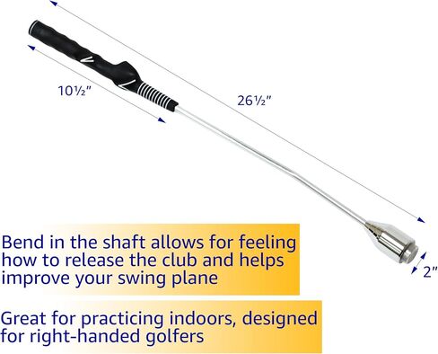 Trademark Innovations Golf Swing Training Aid, for Right Handed Golfers, Golf Training Aid, Golf Swing Plane Trainer in Saudi Arabia