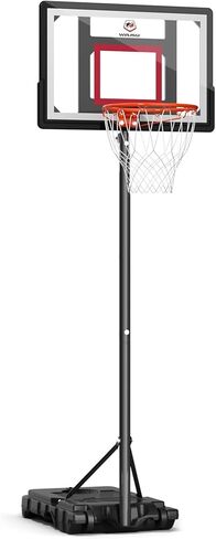 Kids Basketball Hoop Outdoor - 2.9-6.9FT Adjustable, Portable Basketball Hoops & Goals for Kids/Teenagers/Youth with 28in Backboard in Saudi Arabia