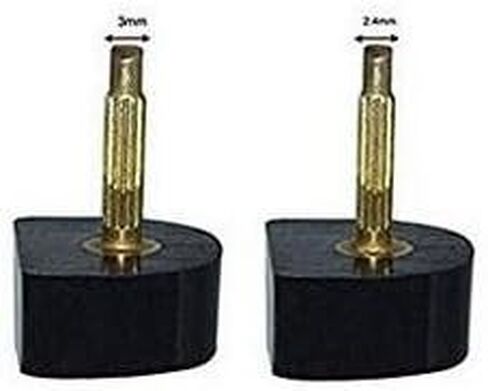 6 Pairs Black Durable U-shape Heel Tips Replacement High Heel Caps Protectors Shoe Repair Tip Taps Shoes Dowels Lifts Replacement for Women Non-slip (8mm, Thick Pins-3mm) in Saudi Arabia