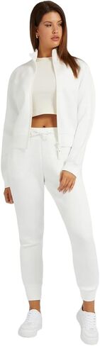 GUESS Women's New Allie Scuba Zip Sweatshirt in Saudi Arabia