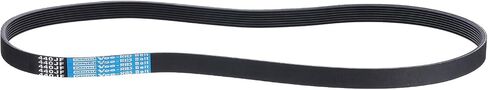 حزام Uxcell 215J8 PJ V-Ribbed 8 أضلاع 21.5 بوصة طول × 0.74 بوصة عرض × 0.14 بوصة ارتفاع، حزام بولي مطاط EPDM على شكل حرف V، حزام متعدد إسفين صغير على شكل حرف V in Saudi Arabia