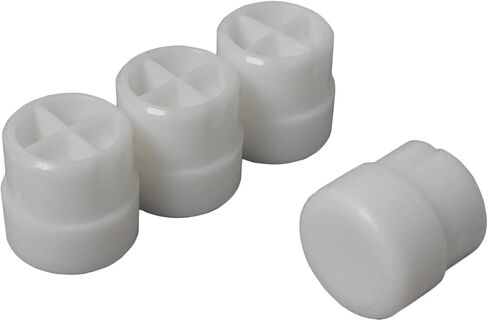 AlveyTech Plastic Tip for The Stabilizing Post - Fits The Razor Crazy Cart (V1+) - White Plastic Replacement Set for Kids E-Kart, Heavy Duty Parts for Electric Crazy Scooter Cart 1-4 Pack in Saudi Arabia