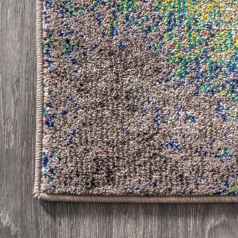 JONATHAN Y CTP107B-28 Contemporary POP Modern Abstract Indoor Area-Rug Bohemian Easy-Cleaning High Traffic Bedroom Kitchen Living Room Non Shedding, 2 ft x 8 ft, Multi-colored in Saudi Arabia