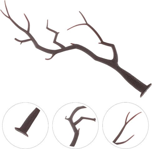 فروع EXCEART Manzanita 10 قطع من فروع الأشجار المجففة من قرن الوعل الاصطناعي وأغصان النباتات فرع أغصان شجرة على شكل قرن الوعل الاصطناعي مجموعة أعمال يدوية لعيد الميلاد والزفاف in Saudi Arabia