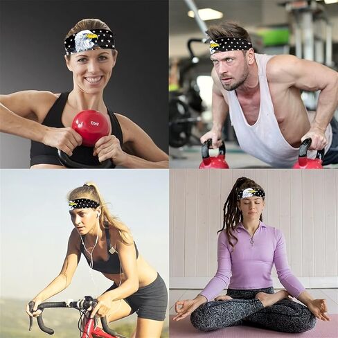 Forchrinse 6 Pieces Colorful Butterfly Sport Headbands for Women Sport Sweatband Yoga Hairbands Moisture Wicking Headband for Running Yoga Fitness in Saudi Arabia