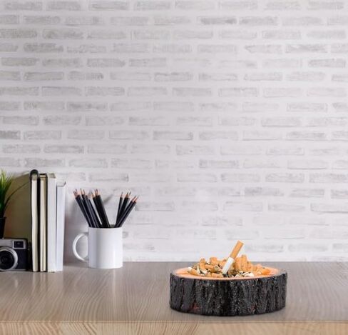 1 قطعة منفضة سجائر بنية خارجية، منفضة سجائر خشبية، منفضة سجائر صغيرة رائعة للمنزل، صينية رماد خشبية، منفضة سجائر إبداعية مضحكة للداخل والخارج، الفناء، ديكور المنزل الحديث منفضة سجائر للمدخنين، لمسات ديكور المنزل in Kuwait