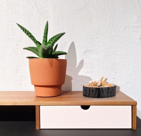 1 قطعة منفضة سجائر بنية خارجية، منفضة سجائر خشبية، منفضة سجائر صغيرة رائعة للمنزل، صينية رماد خشبية، منفضة سجائر إبداعية مضحكة للداخل والخارج، الفناء، ديكور المنزل الحديث منفضة سجائر للمدخنين، لمسات ديكور المنزل in Kuwait