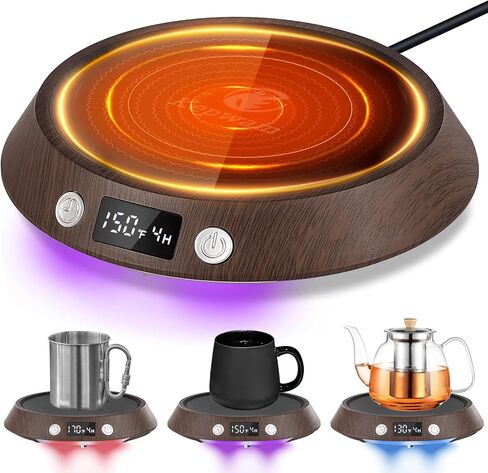 Coffee Mug Warmer with 3 Temp Settings, 2-12 Timer & Auto On/Off Gravity-Induction Coffee Cup Warmer for Desk, Smart Candle & Coffee Warmer Plate for Heating Milk,Tea,Candle in Saudi Arabia