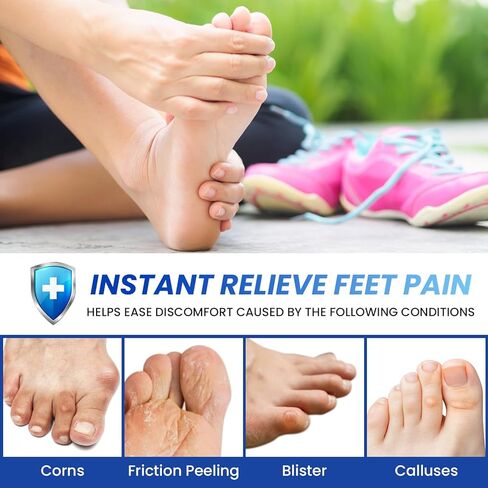 واقي أصابع القدم من بينكي، (10 أزواج) أغطية أصابع القدم مع مستخلص الصبار، أكمام من السيليكون لأصابع القدم، أغطية أصابع القدم للبثور، مسامير القدم، مسامير القدم، فقدان أظافر القدم، أصابع القدم المطرقة، (عارية، سميكة). in Kuwait