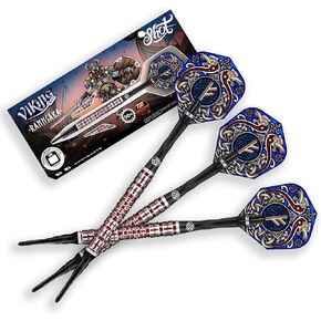 Shot! Darts Viking Rannsaka Darts Plastic Tip Sets - 90% Tungsten Soft Tip Darts Professional Set - Handcrafted Darts Flights Made in New Zealand - Plastic Tip Darts for Electronic Dartboard