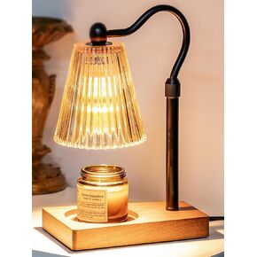 Candle Warmer Lamp, Adjustable Height Electric Candle Lamp with Timer, Dimmable, Mothers Day Gifts for Mom, Bedroom Living Room Home Decor Wax Melt Warmer for Scented Wax with 2 Bulbs