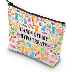 JNIAP Type 1 Diabetes Snack Bag Emergency Snacks Kit Hands Off My Hypo Treats T1D Warrior Gift Diabetic Supply Kit (HANDS OFF mb)