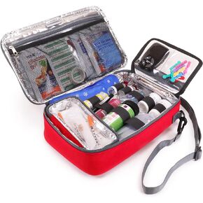 USA GEAR Diabetes Travel Case for Diabetic Supplies - Refrigerated Medicine Travel Case with Shoulder Strap, Store Insulin Vials, Glucose Monitor Kit, Ketone Strips, Ice Packs & More (Bag Only)