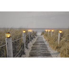 Imported Gift Depot Walkway to Ocean Lightup Painting Multicolor 24*16 inches
