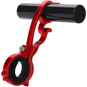 VGEBY1 Bike Handlebar Extender, Cycling Extension Handlebar Holder Mount Space Saver for GPS Lamp/Units/Headlights/Cameras (Red)