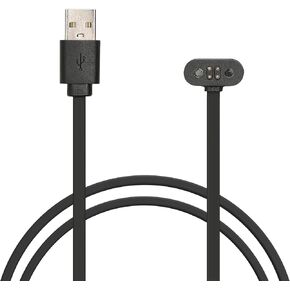 kwmobile Charger Cord Compatible with Mojawa RunPlus - Charger for Smart Watch USB Cable - Black