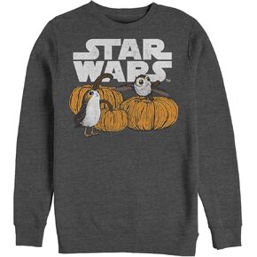 STAR WARS Men's The Last Jedi Happy Halloween PORG Logo Sweatshirt