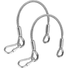 2 pcs 10" Gym Extension Cables, Rope Attachment for Cable Machine LAT Pulldown Attachment Tricep Pull Down Replacement Workout Rope Home Gym Machine Accessories Gym Equipment Compatible with Bowflex