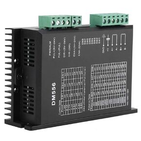 Steeper Motor Driver, 24V-50V DC 1.0-5.6A DM556 2-Phase Stepper Motor Driver 42/57 Stepping Motor Driver