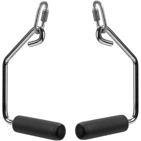 Open Ended Chrome Grip Handles Replacement for Total Gym Home Workout Machines 2000, 2200, 2500, 3000, 3000XL, XL, XLS - Gym Accessories Handles Compatible with Supra, Electra, FIT Models - 1 Pair