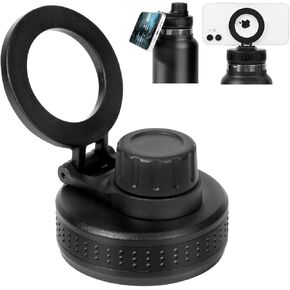 Magnetic Spout Lid for Hydro Flask wide mouth water bottles,Replacement Lid for 12 16 18 22 32 40 64oz 2.28",Magnetic Phone Holder for All Phones (Spout Lid-1 pc)