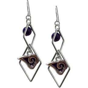 NFL Triangle Logo Dangler Earrings | Sports Fan Jewelry Gift | Fashion Jewelry | Birthday & Holiday Gifts for Women and Girls