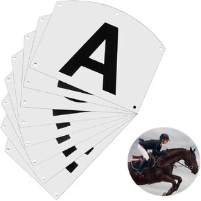 Wall Mount Dressage Letters Markers Acrylic Training Arena Markers for Events and Equestrian Athletes A B C E H K F M Large Letter Marks