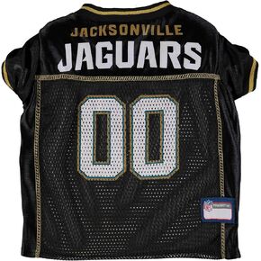NFL Jacksonville Jaguars Dog Jersey, Size: X-Large. Best Football Jersey Costume for Dogs & Cats. Licensed Jersey Shirt