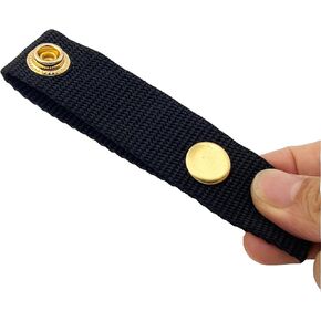 Boat Cover Snap Extender -Brass Heavy Duty snap and Thickened Webbing - Extension Size, Built in Finger Loops. Extend The Life of Your Boat top Canvas! (5, 2 '' inch)