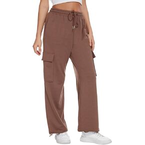 Womens Cargo Sweatpants Wide Leg Cargo Pants Casual Drawstring Baggy Joggers Pants for Women Fall Fashion Outfits Y2K