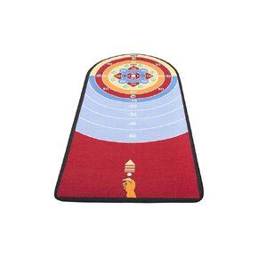 Learning Carpets Marble Aim Play Carpet and Marbles, LC180-2020, 79x36 Indoor-Outdoor Toddler Rug, Kids Classroom, Playroom, Homeschool or Daycare Use