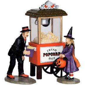 Lemax 32112 Popcorn Treats Spooky Town Figure Set of 3 Halloween Decor Figurine