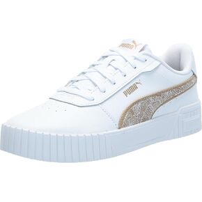 PUMA Women's Carina 2.0 Sneaker, Textile White-Prairie Tan, 10.5