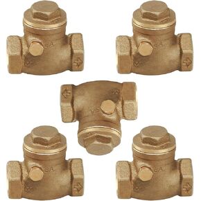 Midline Valve 432U225 Swing Check Valve, Backflow Prevention, Lead-Free 3 in. FIP Connections, Cast Brass, 3