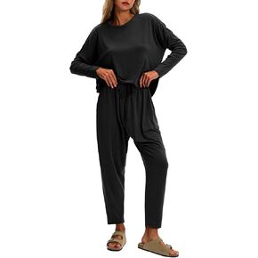 Byinns Women's 2 Piece Lounge Loose Sets 2024 Travel Fall Long Sleeve Outfits Casual Tracksuit Sweatsuits Matching Sets