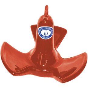 GREENFIELD 516-RD Vinyl Coated River Anchor - Red, 16 lb.