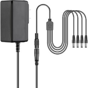 UL 5V AC Adapter for Lemax Christmas Village Accessory 14330 24486 34629 4.5V Power Lemax No.44242 Spooky Town Collection Lemax 74295 Figurine Christmas Lighted Accessor with 4 Output Jacks
