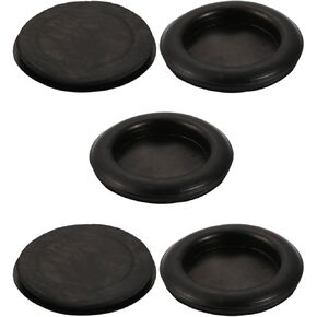 uxcell 5pcs Wire Protective Grommets Black Rubber 55mm Dia Single Side Grommets