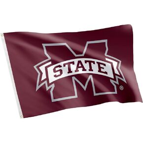 Desert Cactus Mississippi State University Flag Bulldogs MSU Flag Banners 100% Polyester Indoor Outdoor 3x5 feet Flags (Style 1)