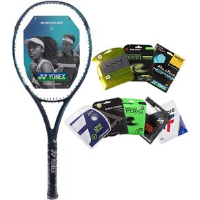 Yonex Ezone 100 7th Gen Tennis Racquet, (Choice of String & Tension), Sky Blue