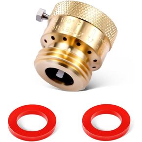 10 Pack Brass 3/4" Inch GHT Hose Bibb Connector Backflow Preventer Vacuum Breaker