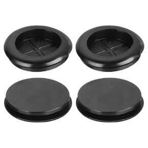 uxcell 20Pcs Rubber Grommets 1" (25mm) Drill Hole, 3/4" (21mm) ID Single Sided Hole Plugs Ring Gasket for Firewall Cable Wire Protecting, Black