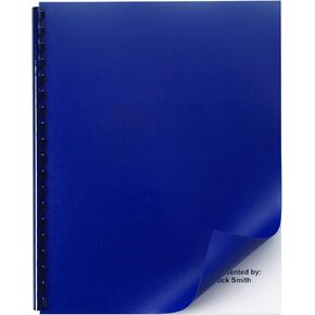 GBC Solids Standard Presentation Covers, Non-Window, Square Corners, Black, 50 Pieces Per Box (2514493)