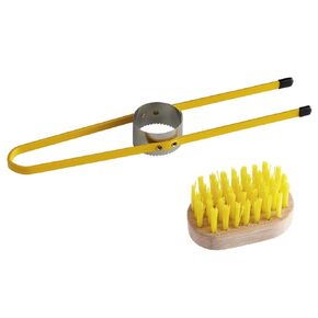 OCS Parts Corn Desilker Brush with Wooden Handle | Quickly Removes Silk from Corn on The Cob