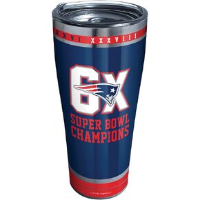 Tervis Triple Walled NFL New England Patriots Insulated Tumbler Cup Keeps Drinks Cold & Hot, 30oz - Stainless Steel, 6X Super Bowl Champions in Saudi Arabia