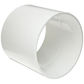 Spears 429 Series PVC Pipe Fitting, Coupling, Schedule 40, White, 2-1/2" Socket