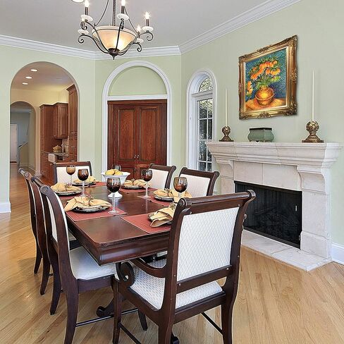 La Pastiche OverstockArt تاج إمبراطوري فريتيلاري في مزهرية نحاسية من جوخ مرسومة يدويًا زيت على قماش مع إطار ذهبي فرساي، 13.5 بوصة × 11.5 بوصة، متعدد الألوان in Kuwait