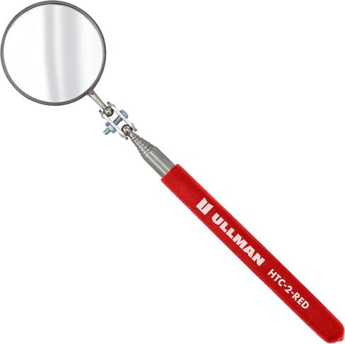 Ullman HTC-2 Pocket Size Telescoping Inspection Mirror with 2.25 inch Round Mirror and Black Handle - Perfect for Mechanics, Contractors, HVAC Technicians, and Trade Professionals in Kuwait