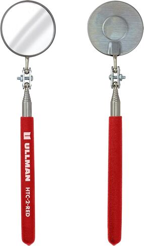 Ullman HTC-2 Pocket Size Telescoping Inspection Mirror with 2.25 inch Round Mirror and Black Handle - Perfect for Mechanics, Contractors, HVAC Technicians, and Trade Professionals in Kuwait