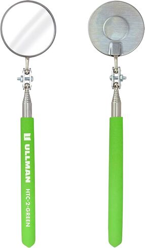 Ullman HTC-2 Pocket Size Telescoping Inspection Mirror with 2.25 inch Round Mirror and Black Handle - Perfect for Mechanics, Contractors, HVAC Technicians, and Trade Professionals in Kuwait